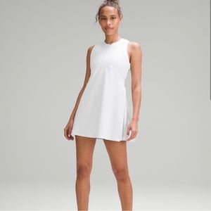 Lululemon Grid-Texture Sleeveless Tennis Dress - White